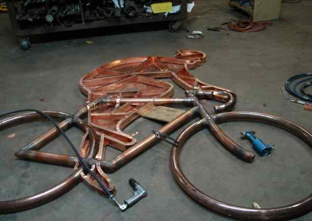 bike inset into frame